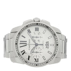 Cartier Stainless Steel 42mm Calibre de Cartier Chronograph Watch White