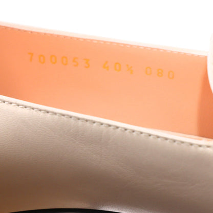 Gucci Calfskin Leather Women's Blondie Pumps 40.5 Mystic White