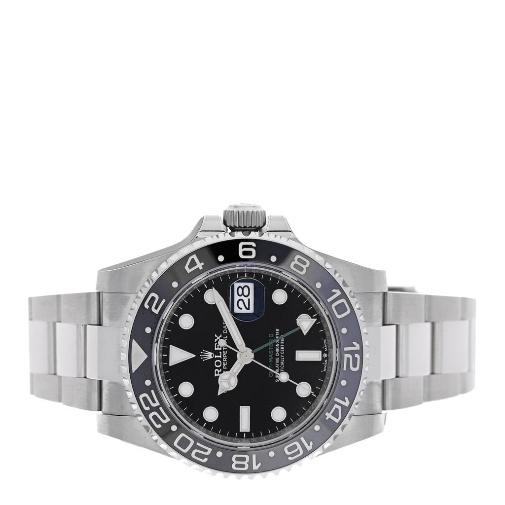 Rolex Stainless Steel 40mm GMT Master II Watch Black 126710GRNR