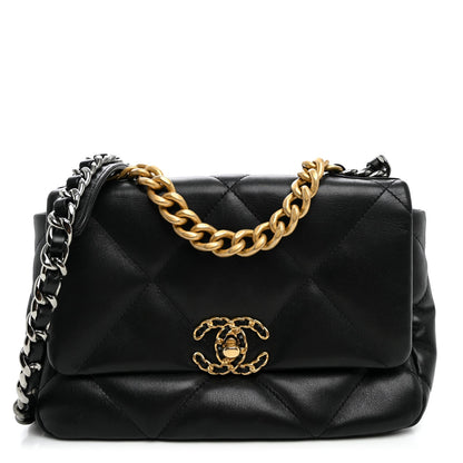 Medium Quilted Lambskin Flap Shoulder Bag