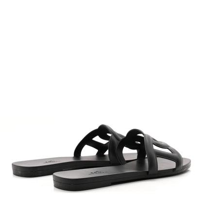 Hermes Rubber Aloha Women's Sandals Black