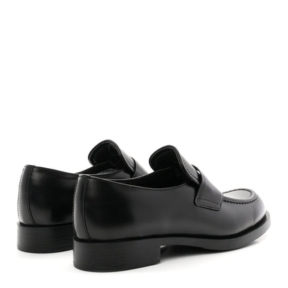 Prada Spazzolato Women's Loafers 40.5 Black