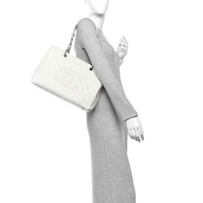 Quilted Caviar Tote Bag