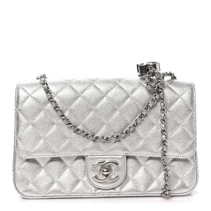 Medium Quilted Caviar Flap Shoulder Bag