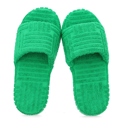 Bottega Veneta Terry Resort Sponge Women's Slides Sandals 41 Grass