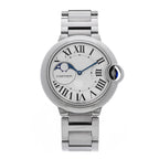 Cartier Stainless Steel 37mm Ballon Bleu De Cartier Moonphase Automatic Watch