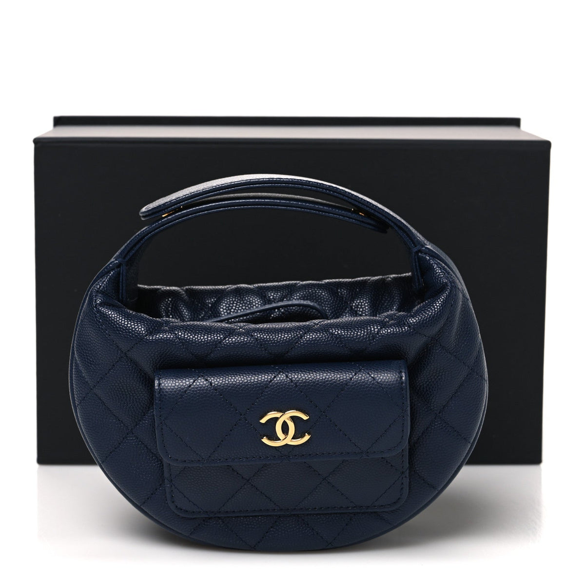 Quilted Caviar Hobo Bag