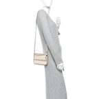 Valentino Garavani Grainy Calfskin Rockstud Crossbody Pouch Light Ivory