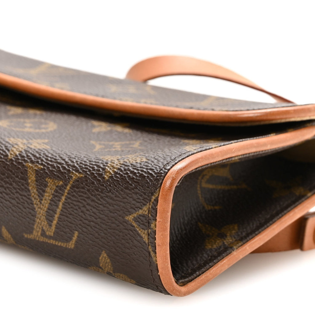 Louis Vuitton Monogram Pochette Florentine XS Brown