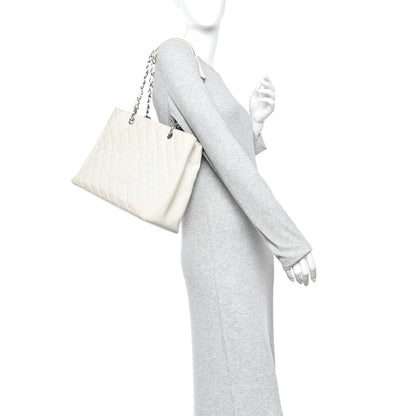 Quilted Caviar Tote Bag