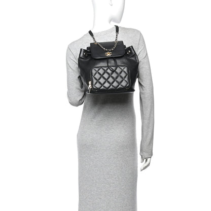 Quilted Caviar Backpack