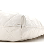 Chanel Shiny Calfskin Quilted Small 22 White