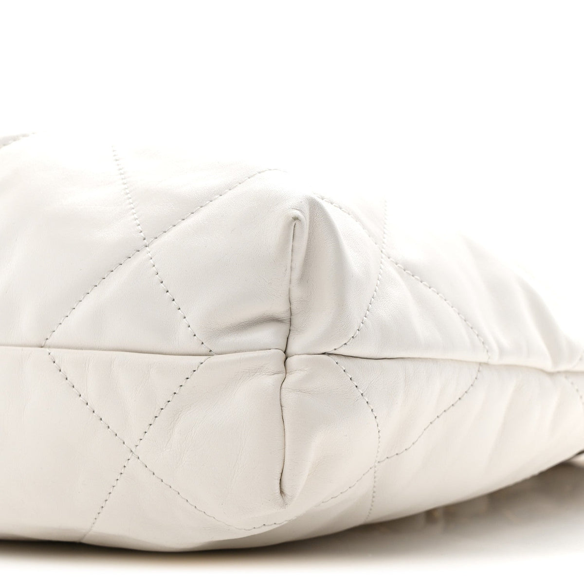 Chanel Shiny Calfskin Quilted Small 22 White