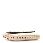 Valentino Garavani Grainy Calfskin Rockstud Crossbody Pouch Light Ivory