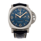 Panerai Titanium Alligator 47mm Luminor Watch Blue PAM00670