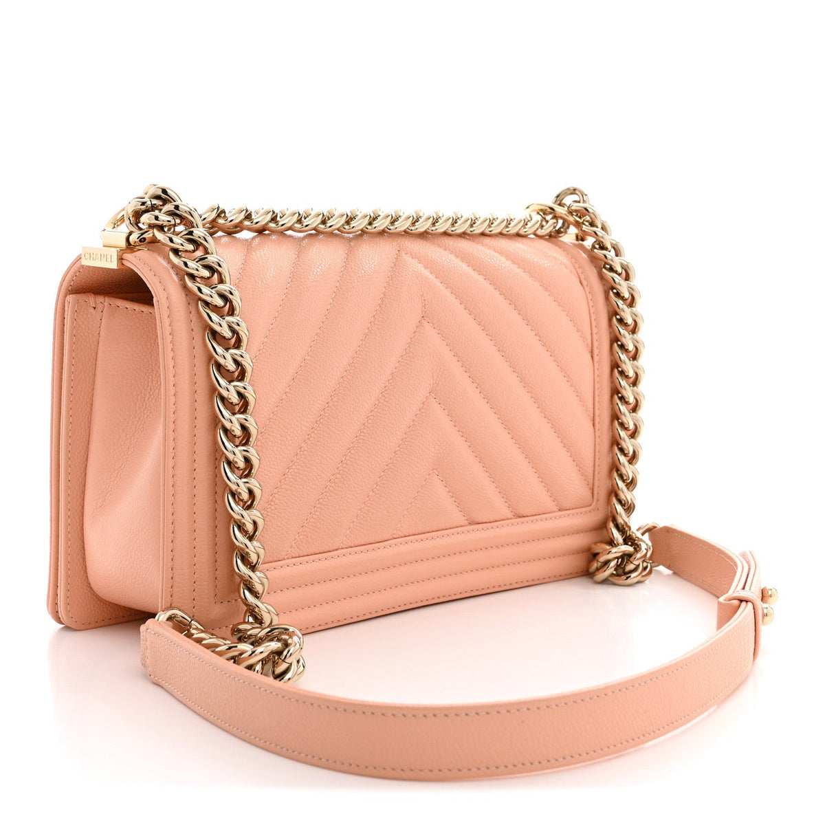 Medium Quilted Caviar Flap Shoulder Bag