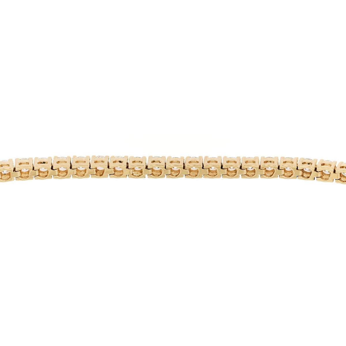 Parker & West by FASHIONPHILE14K Yellow Gold Diamond 6.45ctw Tennis Bracelet