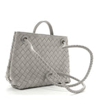 Bottega Veneta Nappa Intrecciato Small Andiamo Shoulder Bag Sterling