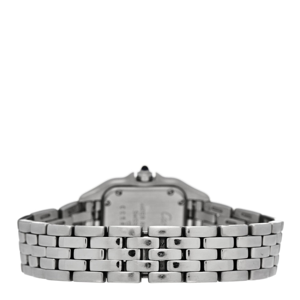 Cartier Stainless Steel 22mm Panthere Quartz Watch Ivory