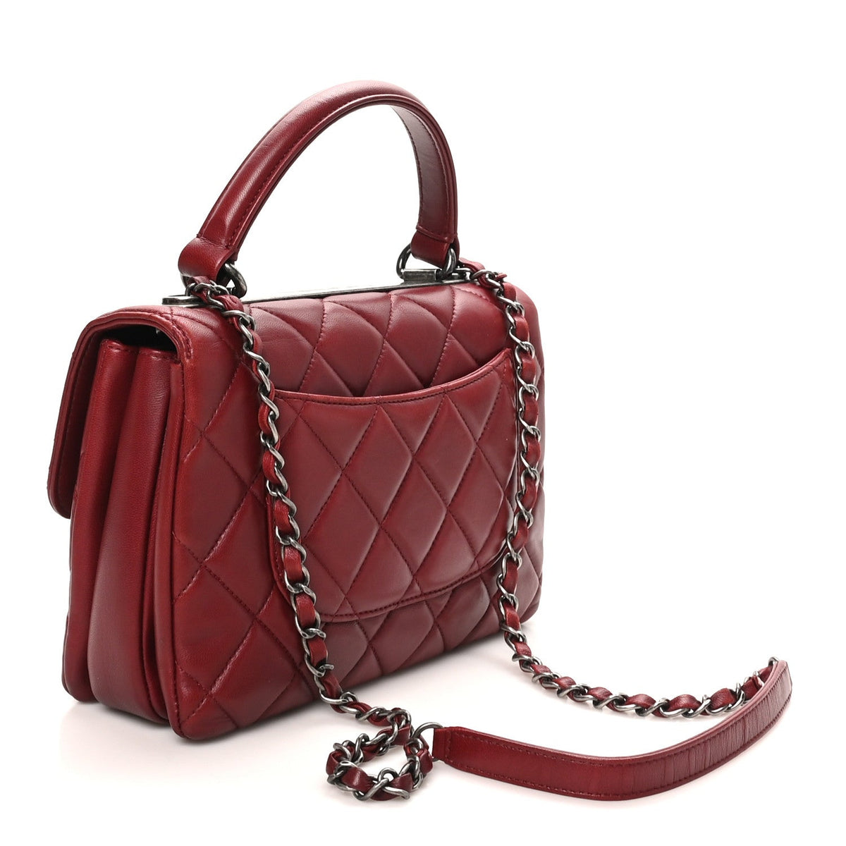 Small Quilted Lambskin Flap Shoulder Bag
