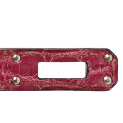 Shiny Niloticus Crocodile Birkin 25 Rose Handbag