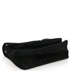 Saint Laurent Suede Monogram Medium Niki Chain Satchel Black