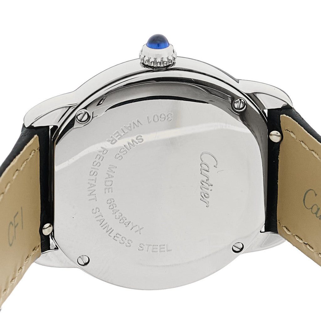Cartier Stainless Steel Calfskin 29mm Ronde Solo Quartz Watch