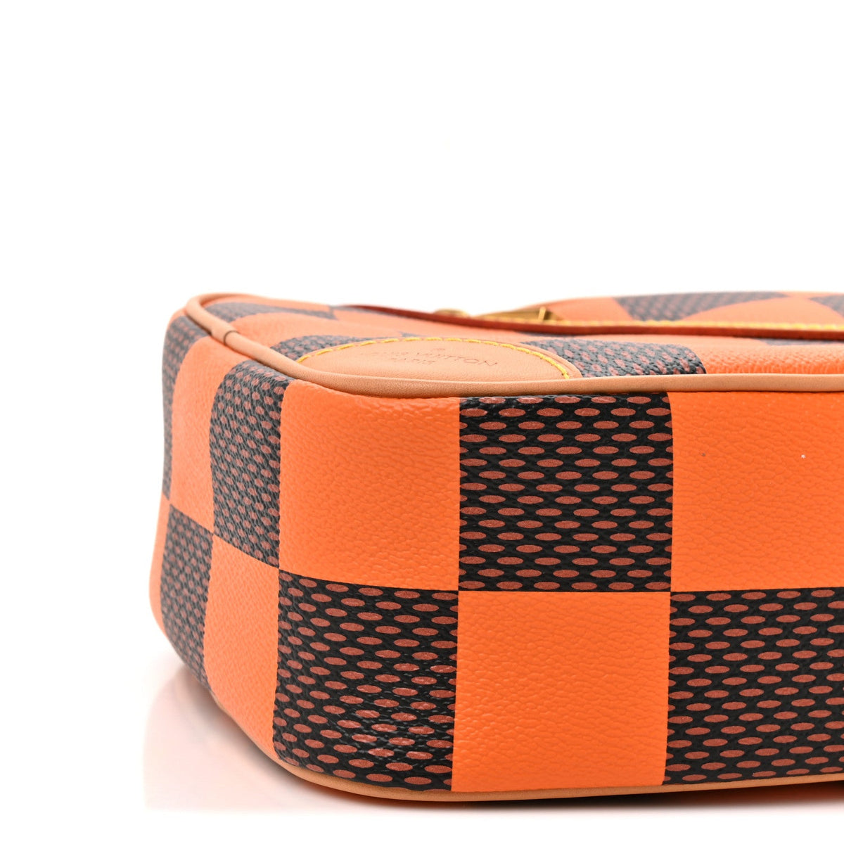 Damier Pop Chess Messenger Orange Handbag
