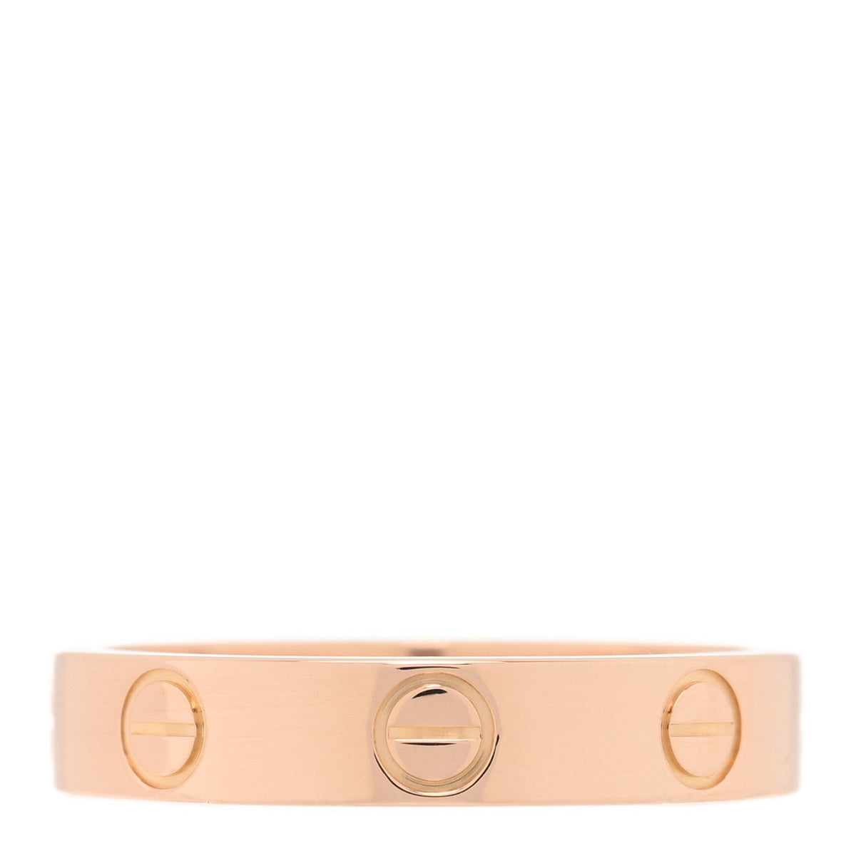 18K Pink Gold 3.5mm LOVE Wedding Band Ring 50 5.25