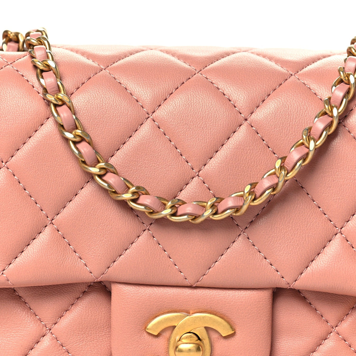 Mini Quilted Lambskin Flap Shoulder Bag