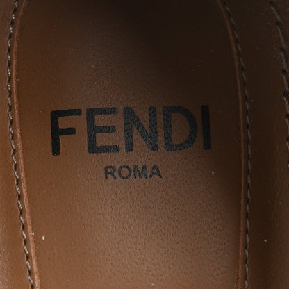 Fendi Vitello Women's Delfina High Heel Pumps 37 Tortora