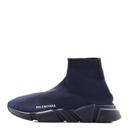 Balenciaga Neoprene Knit Men's Speed Sneakers 42 Bleu Marine