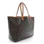 Goyard Goyardine Saint Louis PM Tote Bag Black Gold