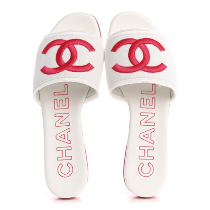 Chanel Jersey Knit CC Women's Mules