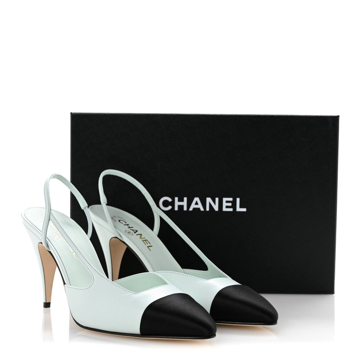 Chanel Cap Toe Slingback Women's Shoes