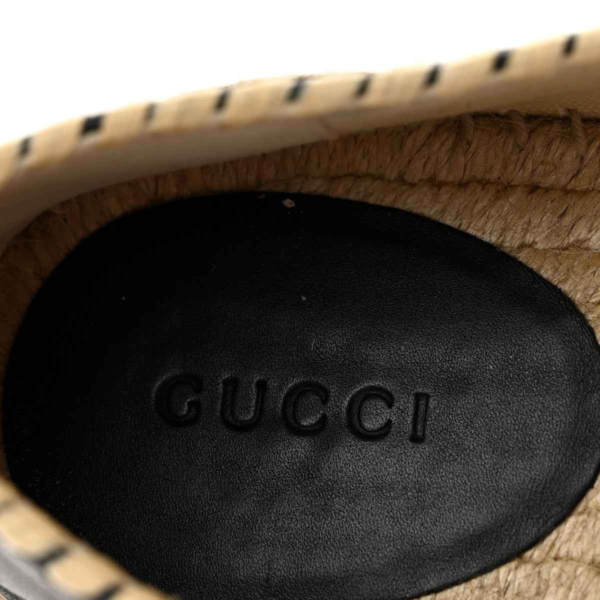 Gucci Nappa Women's Charlotte GG Marmont Miguel Espadrilles 40 Black