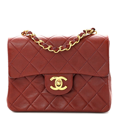Mini Quilted Lambskin Flap Shoulder Bag