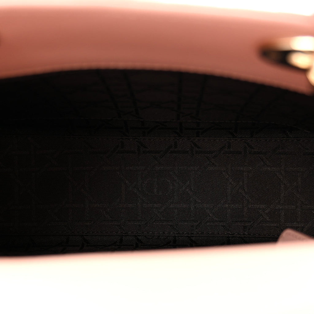 Christian Dior Lambskin Cannage Small My ABCDior Lady Dior Fard