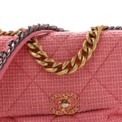 Large Quilted Flap Shoulder Bag