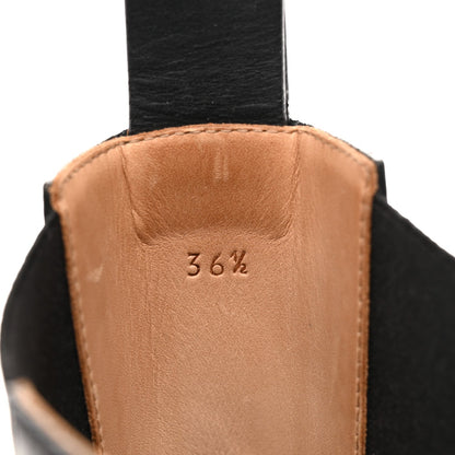 Bottega Veneta Calfskin Women's The Lug Chelsea 55mm Boots 36.5 Black