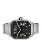 Cartier Stainless Steel 39.8mm Santos De Cartier Watch Black