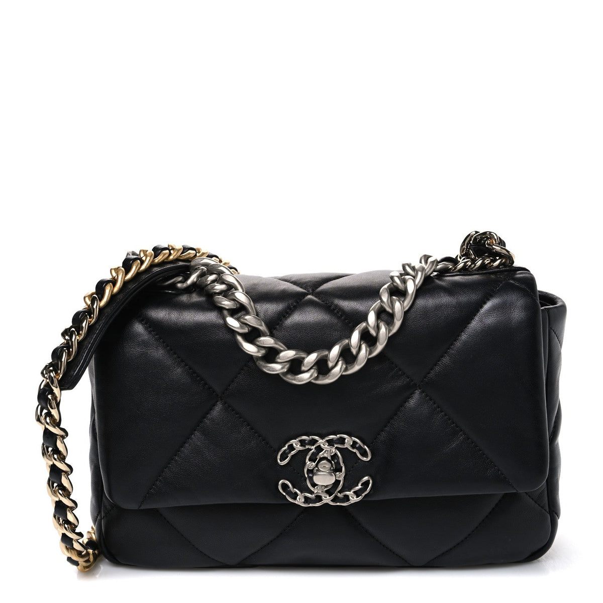 Medium Quilted Lambskin Flap Shoulder Bag