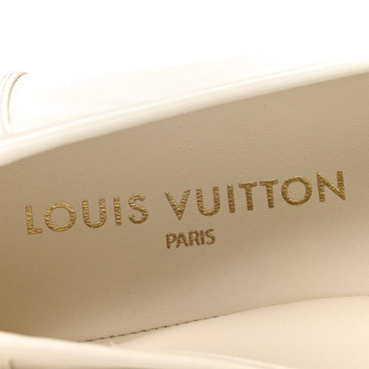 Louis Vuitton Lambskin Women's Soho Flat Loafers 40 Ecru White