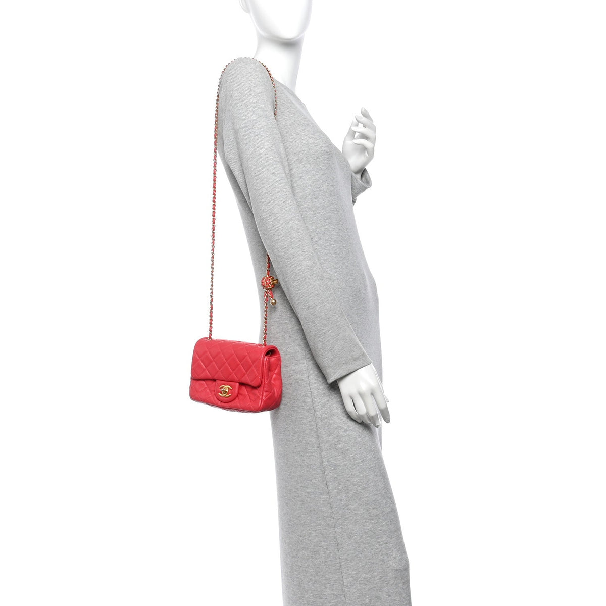 Mini Quilted Lambskin Flap Shoulder Bag