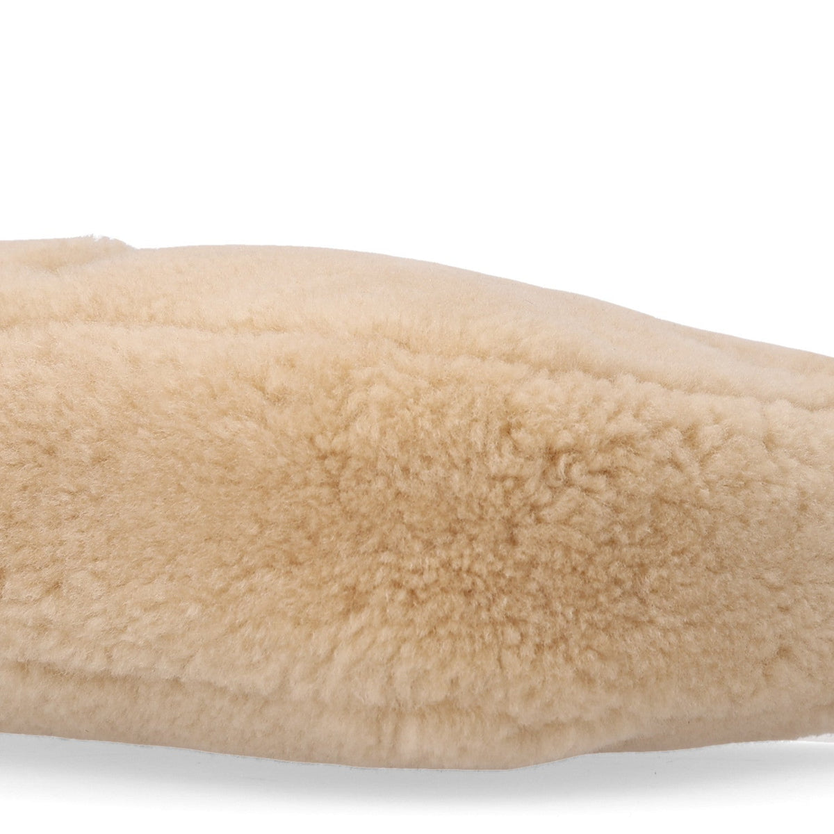 Saint Laurent Shearling Le 5 A 7 Mini Hobo Natural Beige