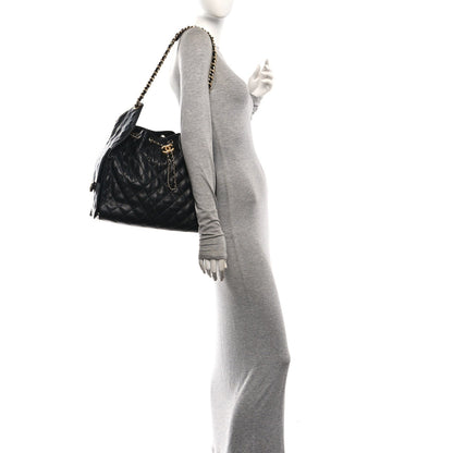 Medium Quilted Caviar Handbag
