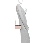 Chanel Lambskin Quilted CC Vanity With Chain Light Pink
