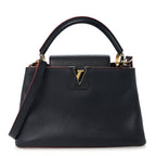 Louis Vuitton Taurillon Capucines PM Marine Rouge