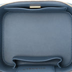 Chanel Denim Quilted Small CC Vanity Case Blue
