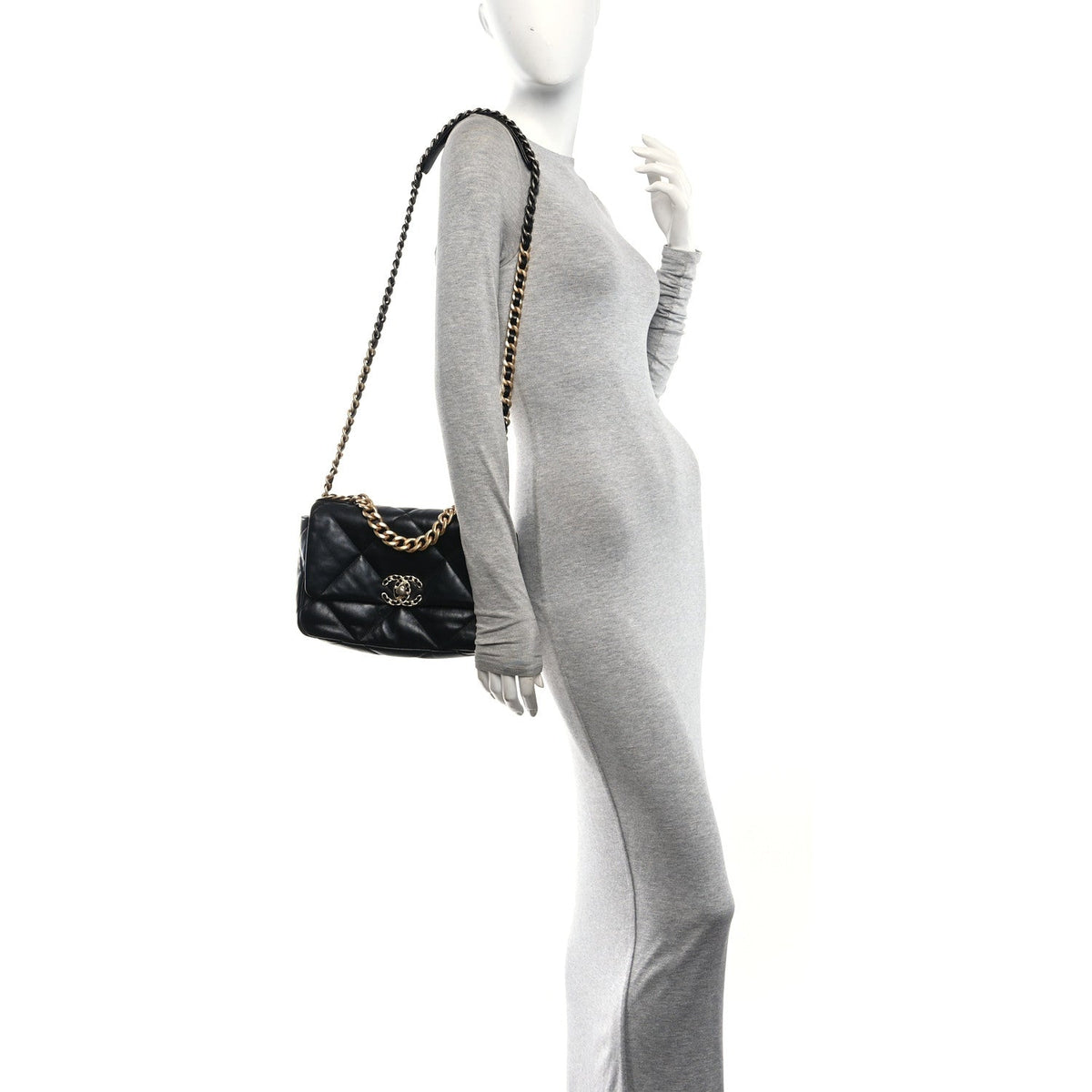 Medium Quilted Lambskin Flap Shoulder Bag